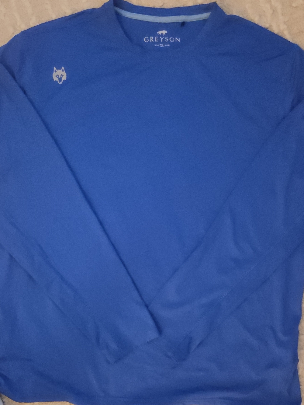 Greyson Men’s Guide Sport Performance Long Sleeve Tee Royal Blue XL